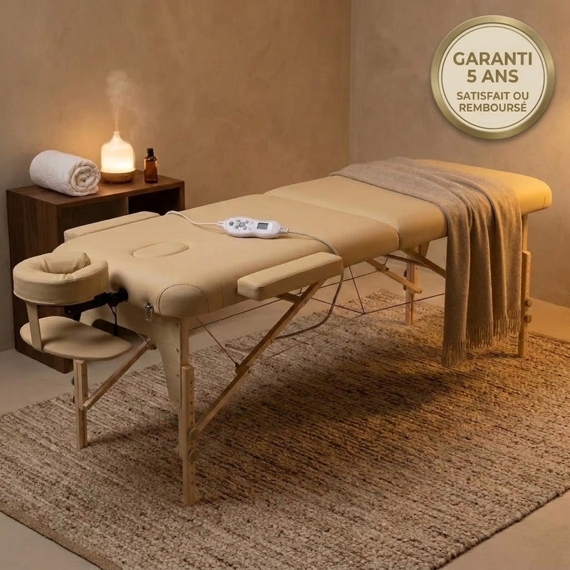 Table de massage pliante en bois | Victoria Deluxe Zoemass