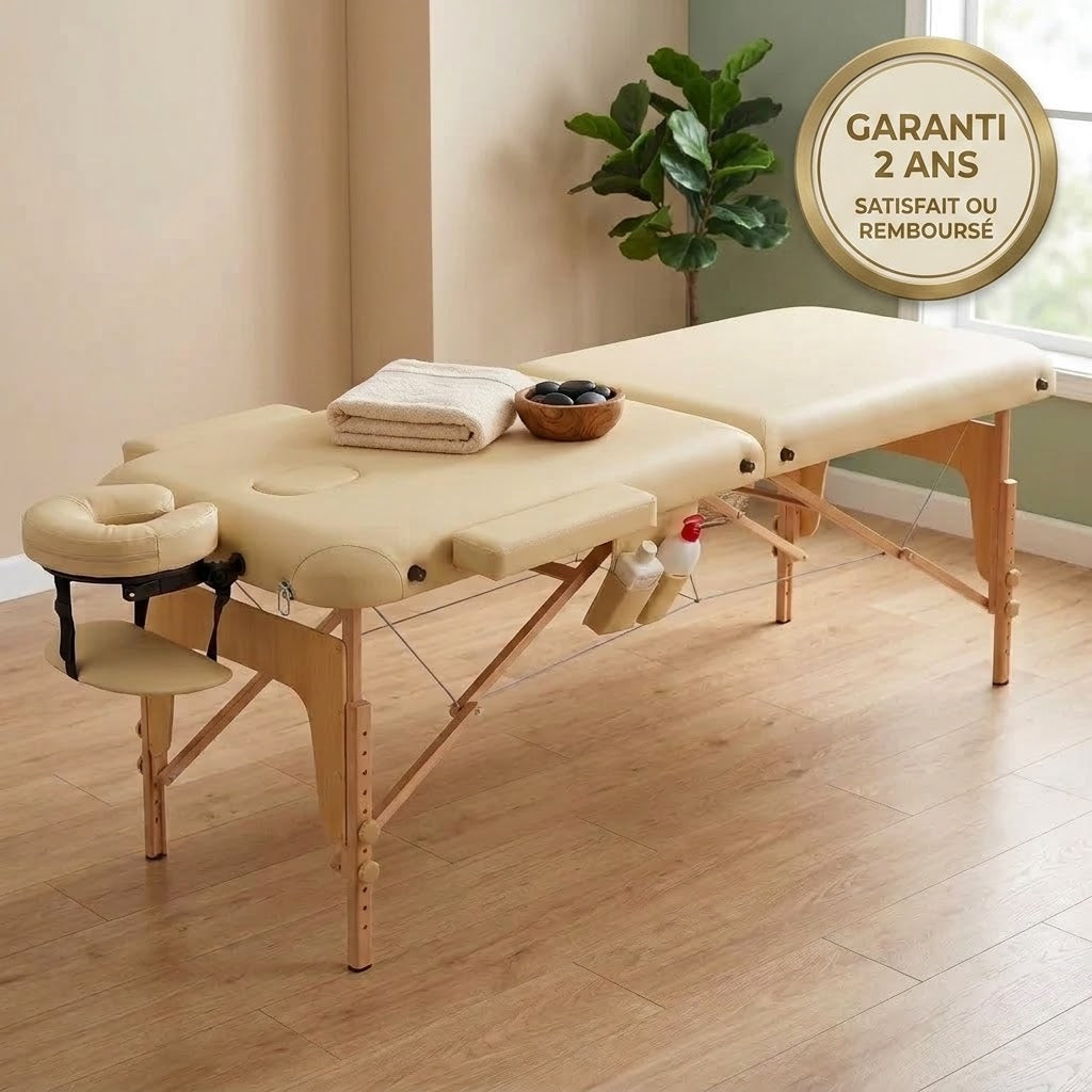 Table de massage pliante en bois | Adèle Standard Zoemass