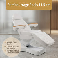 Rembourrage épais de 11,5 cm du fauteuil esthétique Romane Deluxe