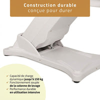 Colonne de levage électrique du fauteuil esthétique Stella Premium, charge jusqu'à 150 kg