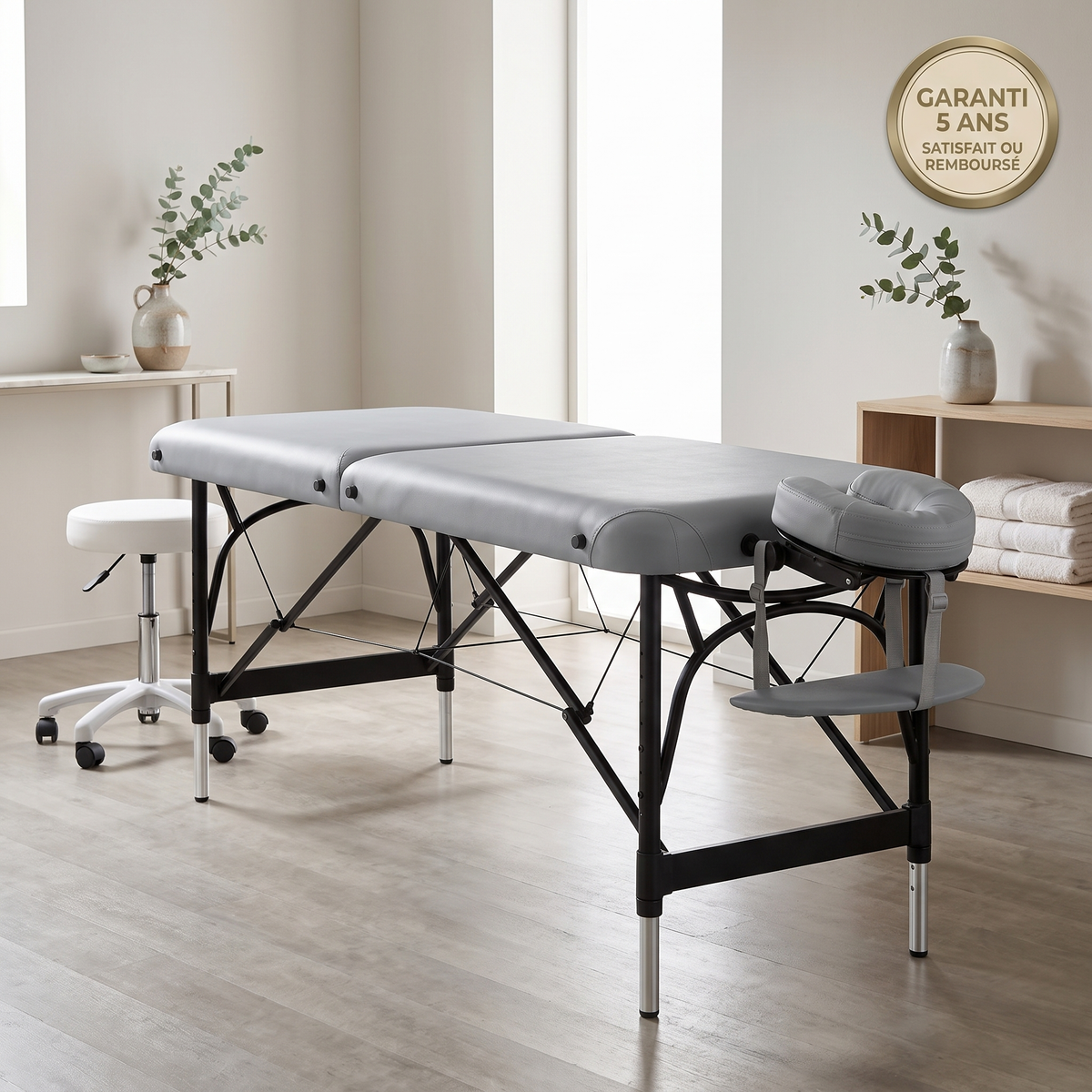 Table de massage pliante en aluminium | Eva Deluxe Zoemass