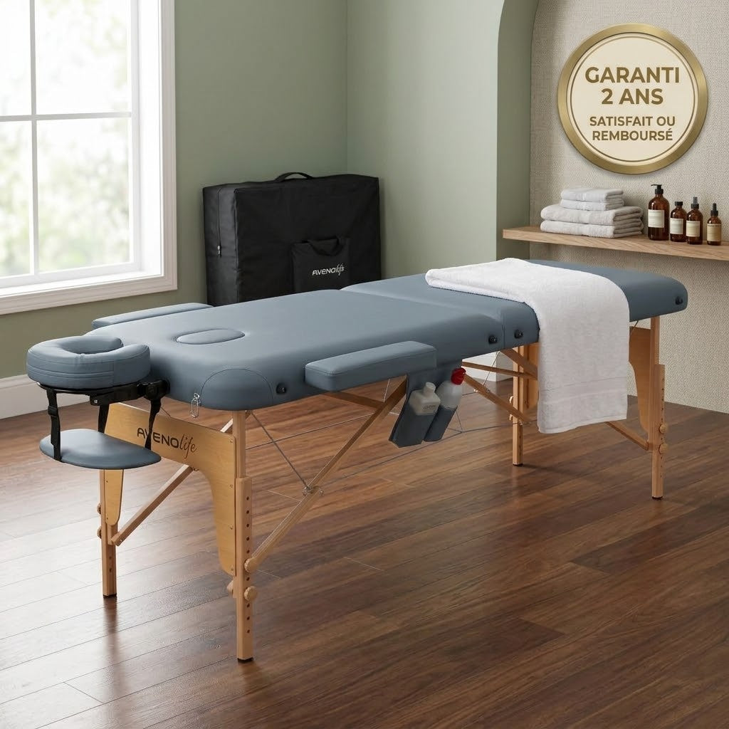 Table de massage pliante en bois | Joséphine Premium Zoemass