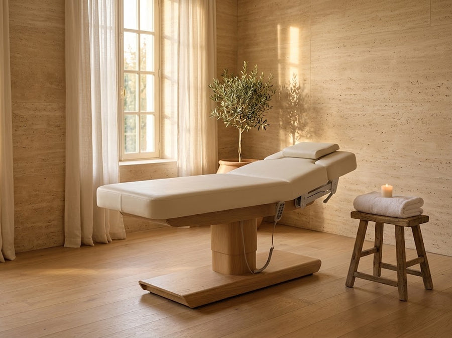 Table de soin Aurore dans un spa d'hôtel